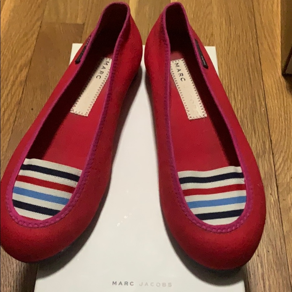 Marc Jacobs Red Flat